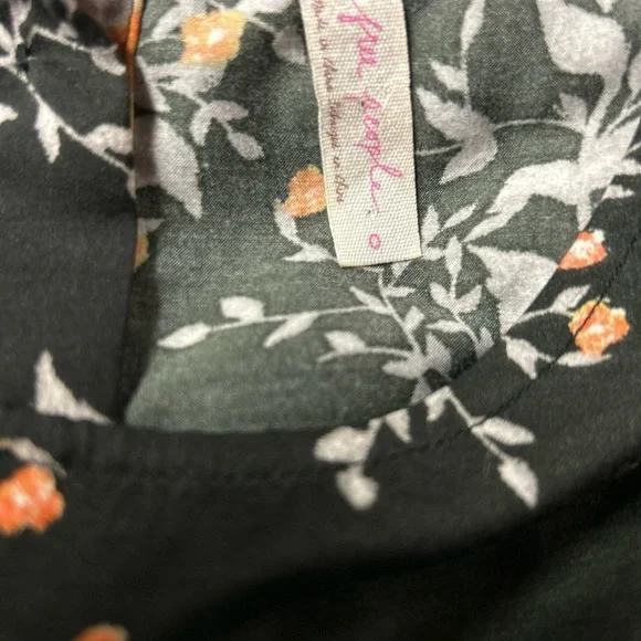 Free People Black Floral Parker Dress - Picture 8 of 9